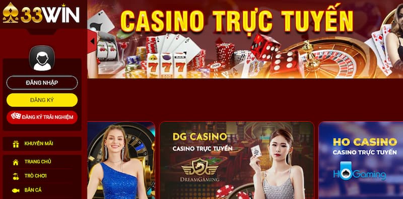 33Win Casino - Sảnh Casino Trực Tuyến Đẳng Cấp 2026 Mới 3 Khám phá về sảnh 33Win Casino
