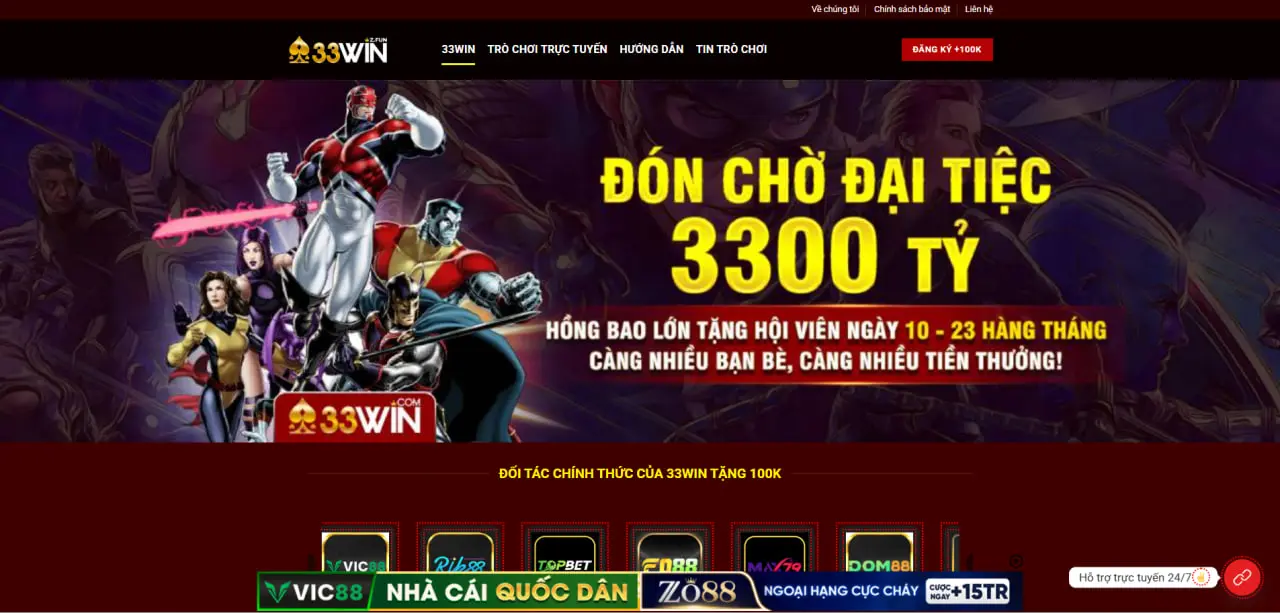 33Win 37 Giới thiệu nhà cái 33win